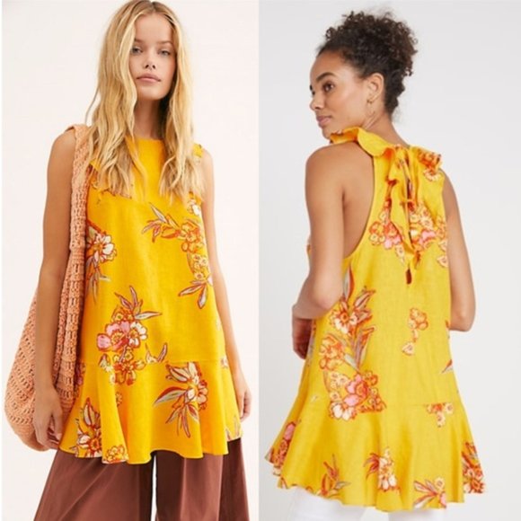 Free People Tops - Free People Summer in Tulum Linen Blend Tu…